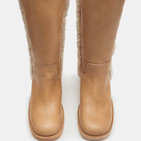 Steve Madden Riggs Faux Fur Banana Leather - Picture 5 of 6